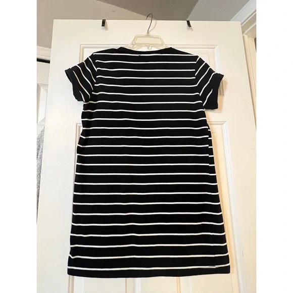 Lulus Navy Blue and White Striped Shirt Dress - Picture 3 of 3